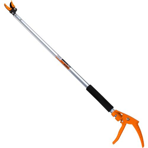 KSEIBI 143010 Long Reach 3.5 ft (1.0m) Cut & Hold Bypass Pruner - Lightweight Aluminum, Rust-Resistant, Ergonomic Grip, 1/4 Max Cut - Ideal for Precision Gardening & Pruning
