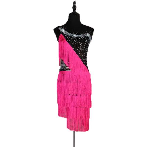 Size M...Shiny Latin Dance Dresses Women's Cha Cha Professional Performance Costumes Ballroom Tango Competition Dancewear