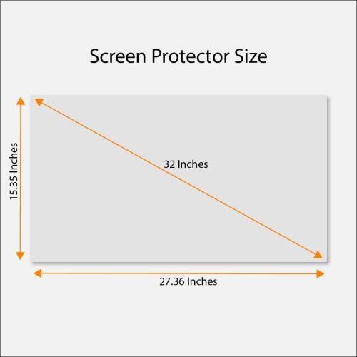 Anti Blue Light Screen Protector for 32 Inches (Screen Measured Diagonally) TV. Filter out Blue Light that relieve computer eye strain and help you sleep better