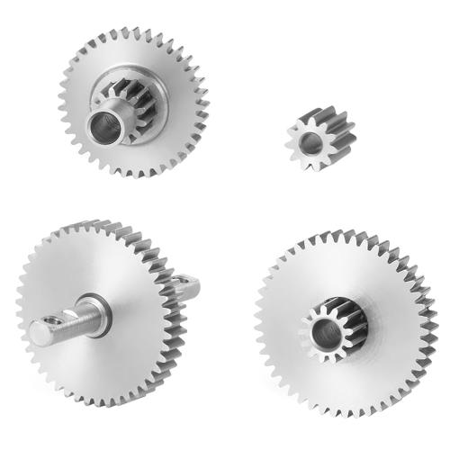 Injora Stainless Steel 40.3:1 Transmission Gear Pinion Set for TRX4M Upgrades 1/18 RC Crawler Car