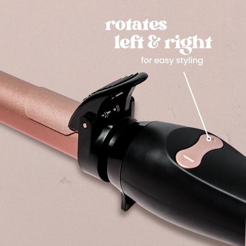 Beachwaver B1 Rotating Curling Iron - Automatic 1 Inch Ceramic Curling Iron - Easy-to-Use Spinning Wand for Long-Lasting Waves - Auto-Shut Off and Dual Voltage (BW160)