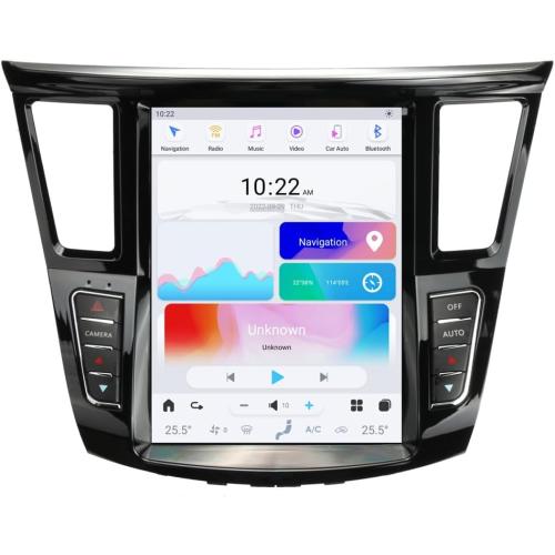 12.1 Inch Qualcomm Android 11 Car Radio for Infiniti QX60 JX35 2011-2020 Stereo Upgrade Tesla Style Dash IPS Touch Screen Android Auto GPS Navigation Head Unit Audio Multimedia Player