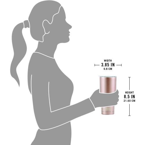 BYO by BUILT 20 Ounce Double Wall Stainless Steel Tumbler Iridescent Blue 5237923 ( 2 pack)