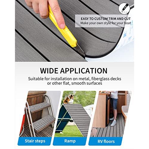 OCEANBROAD Boat Flooring 96''x16.8''/28.8''/36''/45.6''