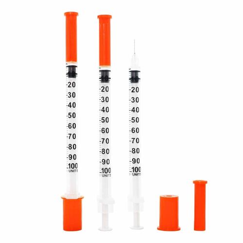 1ml/cc 29G Syringe 1/2 (12.7mm) Needle, Disposable Individual Package Pack of 100