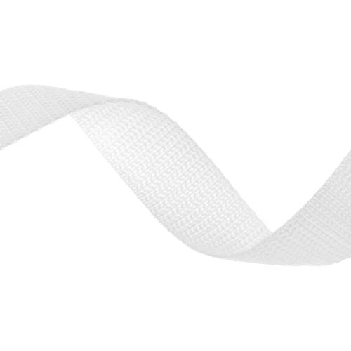 QWORK 1 Inch x 50 Yards Heavyweight Polypropylene Webbing, White - Heavy Duty Poly Strapping for Boating, Crafting, Outdoor DIY Gear Repair,
