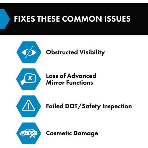 TRQ Driver Side Power Heated Manual Folding Mirror with Utility Spotlight Textured Black Compatible with 2019-2023 Chevrolet Silverado 1500 2022 Silverado 1500 LTD GM1320680