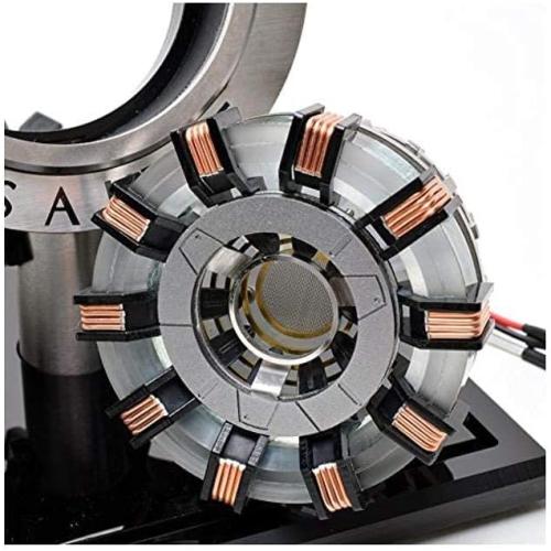 1:1 Iron Man Arc Reactor MK2 Heart Model LED Light Vibration Sensing Control USB Interface Finished Product（ No Installation Required