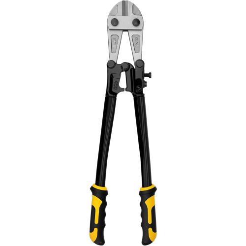 GRENPRO 18 Bolt Cutter, CRV Chrome Vanadium Steel Blade, Yellow & Black Non-Slip Handle for Cutting Chain, Wire, Screw, Rivet