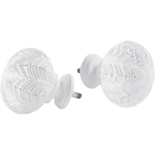 WHITE Double Curtain Rods,WL.Rocaille 1 Inch Curtain Rods 72 to 144 Inches,Window Telescoping Dual Curtain Rod Set with End Cap,Adjustable Decorative White Curtain Rods for Bedroom,living Room