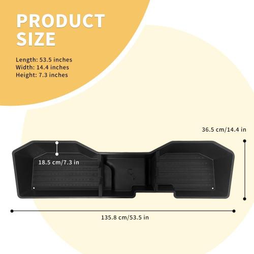 MAXDOM Under Seat Storage Fit for (2007-2018) Chevy Silverado 1500/GMC Sierra 1500 (2007-2019) 2500HD 3500HD Crew Cab Rear Underseat Organizer Box