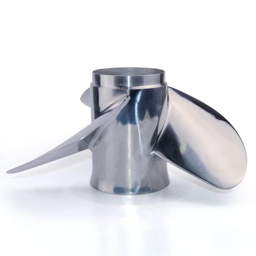 CAPTAIN Stainless Steel Outboard Propeller, 13 1/4 Diameter x 17 Pitch fit Johnson Evinrude 45 50 55 60 65 70 75 85 88 90 100 110 112 115 120 125 135 HP Engines, 13 Spline Tooth RH Boat Prop