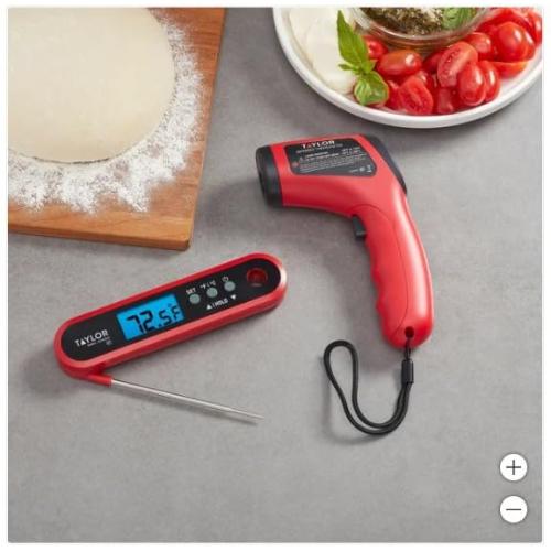 Digital Thermometer Bundle, Laser Infrared Surface & Instant Read, IPX7 Waterproof, Wide Temperature Range -58°F to 716°F‼️light dirt‼️