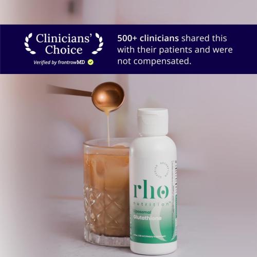 Rho Nutrition Liposomal Glutathione - Ultra High Absorption Liquid Glutathione Supplement - Supports Natural Detoxification, Immune System, Skin Health, Mental Clarity & Overall Well-Being