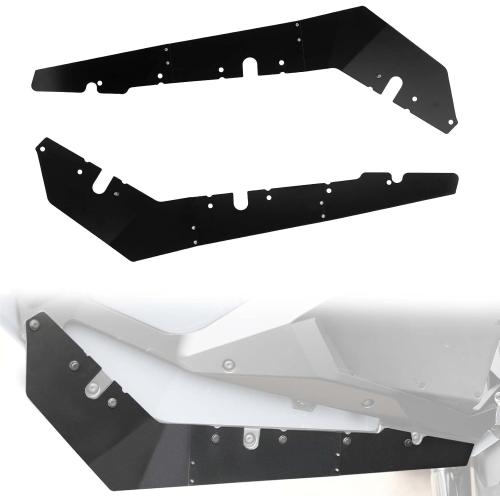 A & UTV PRO Rear Wheel Well Block Offs and Lower Door Trim Panels for Polaris RZR PRO XP 2020-2025, Rear Splash Guard Fender Flares Mudguard with Lower Door Valance Trim Accessories, 2 Door