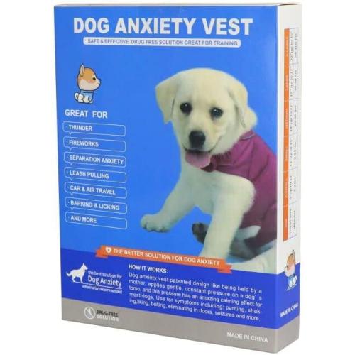 MCHY Dog Anxiety Vest, Anxiety Relief for Dogs, Dog Calming Coat (Rose M)