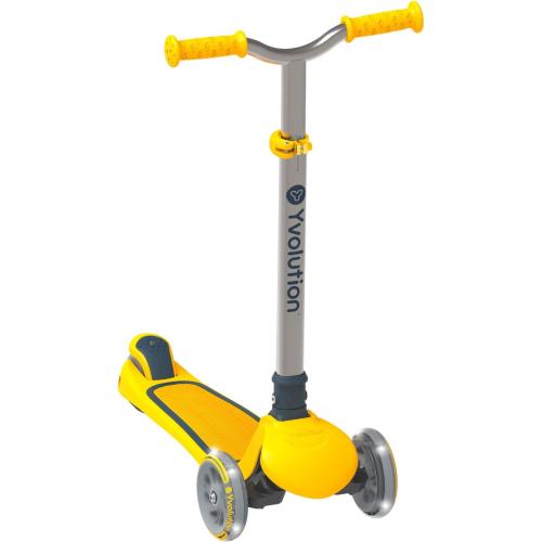 Yvolution Y Glider Air Scooter for Kids, 3 Wheel Scooter for Toddlers 4 Adjustable Height Glider with Kick Scooters, Lean to Steer with LED Flashing Light for Children Ages 3  Years Old