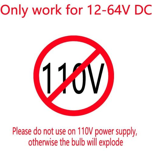 12V Low Voltage LED Light Bulbs - Warm White 7W(Only for 12V), Pack of 2