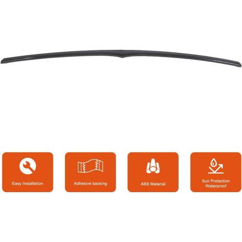 TOYCIDFG Car Front Grille Decor Cover Trim Compatible with Maserati Ghibli 2018-2024, Car Exterior Decoration Accessories (Carbon Fiber Pattern)