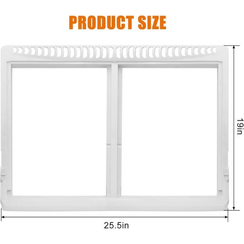 Color White 240364787 Crisper Pan Cover Compatible with Frigidaire Refrigerator Drawer Cover Unit