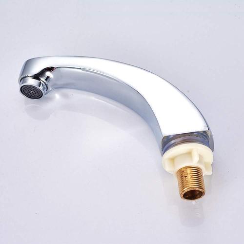 Hot and Cold Models Foot Switch Thicken Floor-Standing Installation Faucet Pedal Faucet Taps Foot Valve Switch, for Bathroom Wash Basins in Hospitals, Public Places Faucet/1 Set Full Moon