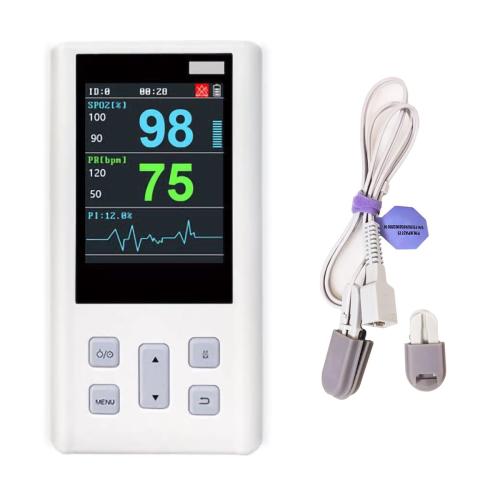 Caphstion Veterinary Animal Blood Oxygen Monitor SPO2 Handheld Pulse Rate Monitor with Small Probe for Pets