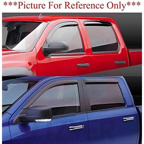 *Shipping from USA* Out-Channel Smoked Window Vent Guard Rain Visors for 2015-2018 Ford F-150 ^Regular Cab Only^