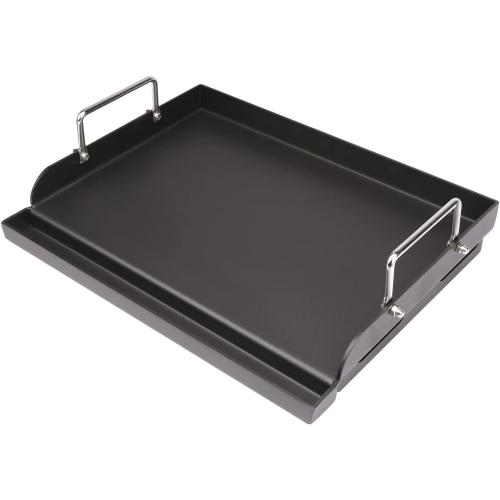 Utheer Cast Iron Griddle, Pre-Seasoned, Nonstick, 17 x 13 in Flat Top