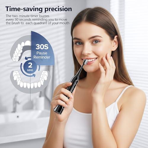 Electric Toothbrush with Water Flosser Combo