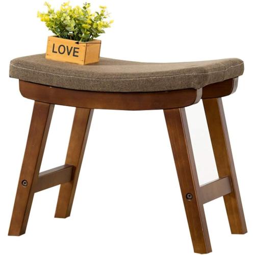 Shoe Stool Foot Stool Upholstered Footrest Wooden Retro n Dust-Proof Hallway Stand Chair Bench Line