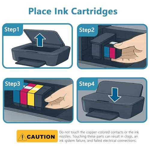 910XL Ink Cartridges Black Replacement for HP 910 XL Compatible for HP910 HP910XL to use with OfficeJet Pro 8020 8025 8028 8030 8035 8010 8015 8018 8022 Printers with V15.4.1 Chip (Black, 2 Packs)