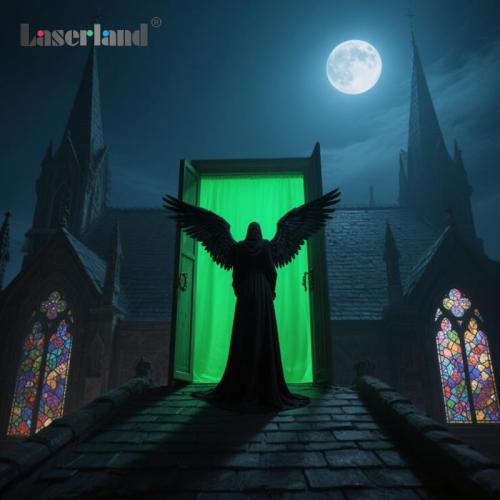 532nm Focusable Green Generator Line Module for Halloween Scary House Laser Swamp Laser Pond Haunted House Garden Yard Decoration NOT for Alignment (Class IIIr 12V with Adapter and Mount)