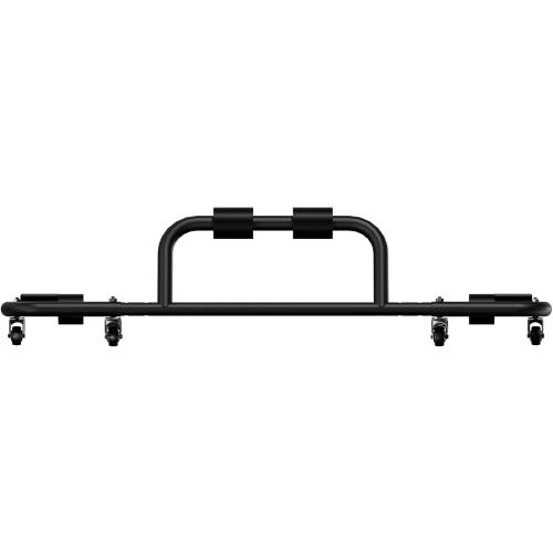 Adjustable Hard Top Carrier Hardtop Storage Cart Compatible with 1976-2025 Jeep Wrangler JK JL YJ TJ JKU JLU Unlimited and Newer Jeep Wrangler CJ-7 Sliding Bracket Rack Movable, 2/4 Door-Black