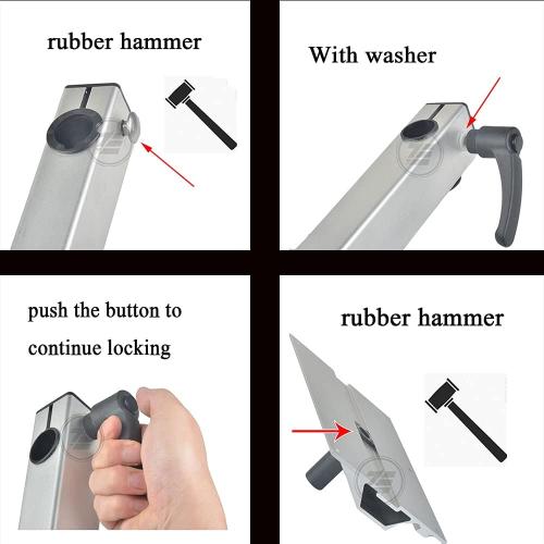DALUOBO Removable Table Leg RV Accessories Detachable Height Adjustable Aluminum Alloy 360 Degree Rotation for Yachts RV Motorhome