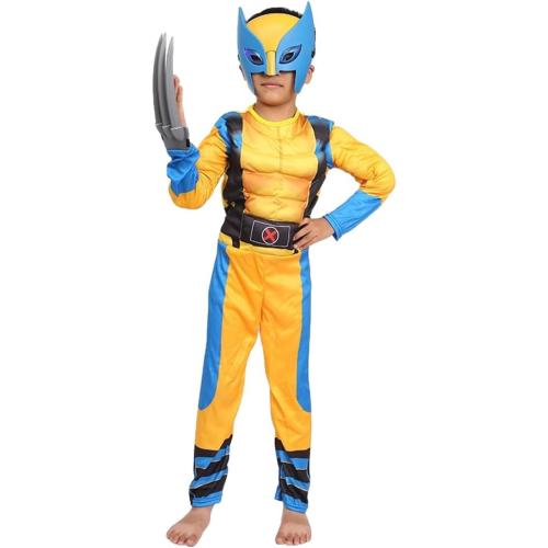 Size M BaronHong Halloween Superhero Cosplay Costume Jumpsuit with Mask Muscle Cosplay