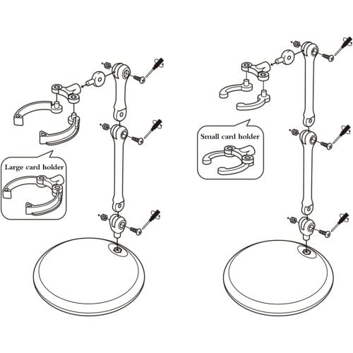 Ddung Doll Stand - Clear Doll Stand For 0.5 To 10 Dolls And Action Figure Stand (3-Pack)