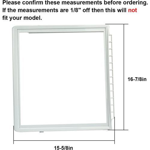 240599803 Refrigerator Shelf Frame (Without Glass) Crisper Pan Cover For Frigidaire (Electrolux) Refrigerator,Delicatessen Drawer Cover -AP4510710,1564725, 240599801