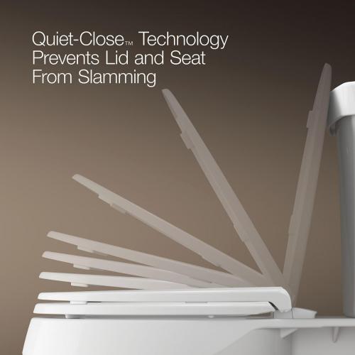 KOHLER 4639-RL-0 Cachet ReadyLatch Round Toilet Seat Soft Close, White