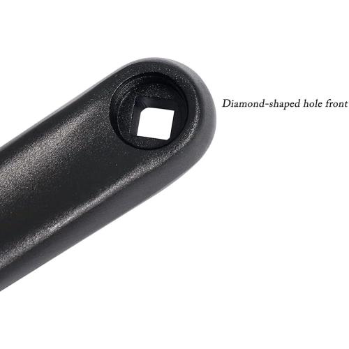 Bike Crank Arm 170mm Diamond Hole Crank Arm for Electric Bicycle,Folding Bicycle,Hybrid,Mountain Bicycle,Road Bike