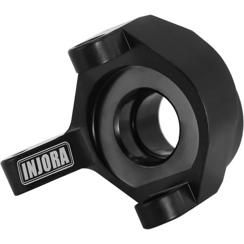 INJORA Brass Front Steering Knuckles Black RC Counterweights for 1/24 RC Crawler Axial SCX24 AX24