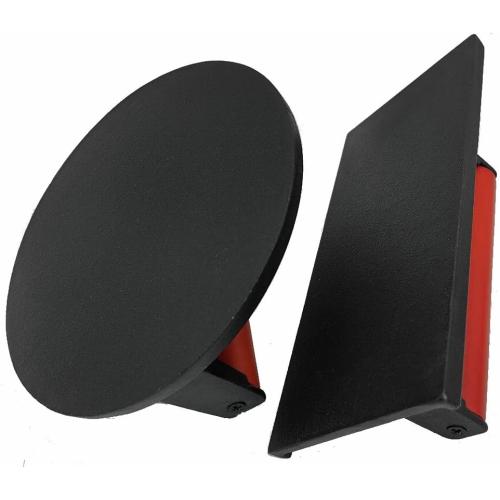 Firsgrill Burger Press 7.08 Round & 8.3”X4.3”Rectangle Heavy-Duty Cast Iron Smash Meat Steak with Wood Handle for Blackstone Camp Chef Pitboss Weber Treager Griddle (Round & Rectangle w Flat Bottom)
