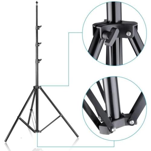 Size 10ft x 8.5ft Adjustable Photography Backdrop Support System Photo Video Studio Muslin Background Stand Kit with Carry Bag