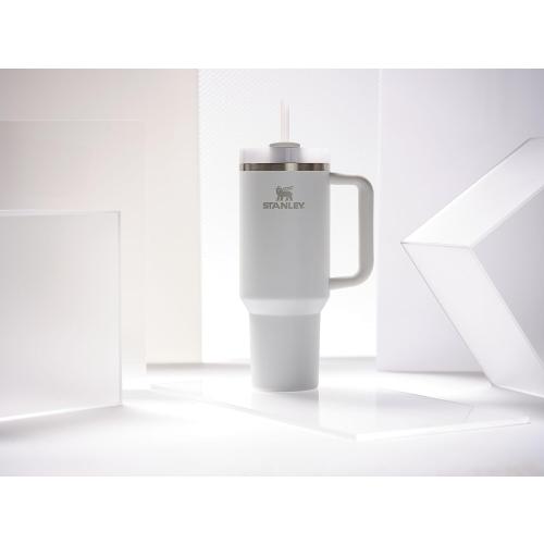 STANLEY Quencher H2.0 Tumbler with Handle and Straw 40 oz | Flowstate 3-Position Lid | Cup Holder Compatible for Travel | Insulated Stainless Steel Cup | BPA-Free | Frost