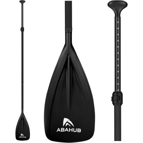 Abahub 3-Piece Stand Up Paddle,Adjustable 68-84 Lightweight Aluminum PU Coated | Paddle Boards Paddles,Durable Blade,Travel Friendly,Black/Blue/Green/Orange/Red/Yellow Plastic Nylon Blade