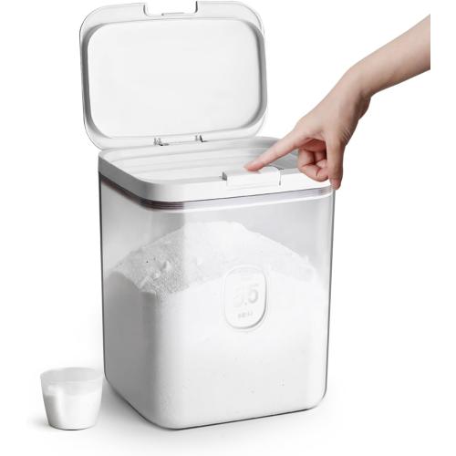 Flour Container - 5.5 L /5.81qt/5kg Large Flour Dispenser Keep Your Flour Fresh and Dry Easily with Kitchen Essential