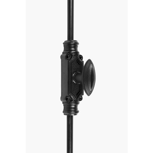 A29 Hardware 9 Feet Cremone Bolt for French Doors and Cabinets, Door Lock, Antique Iron Plain Style Cremone Bolt Door Hardware, Vintage and Stylish Home Decor, Black Powder Coat Finish