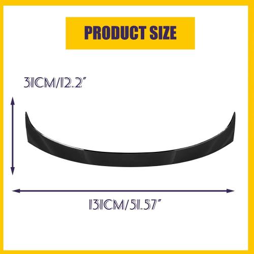 Rear Spoiler Wing for 2018-2024 Toyota Camry LE SE XLE XSE TRD Hybrid Trunk Lid Duckbill ABS Rear Trunk Spoiler Glossy Black