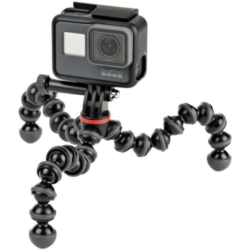 Joby GorillaPod 500 Action, Tripod for Action Cameras, GoPro and Video Cameras, for Content Creation, Vlogging, Live Streaming, TIK Tok,Black