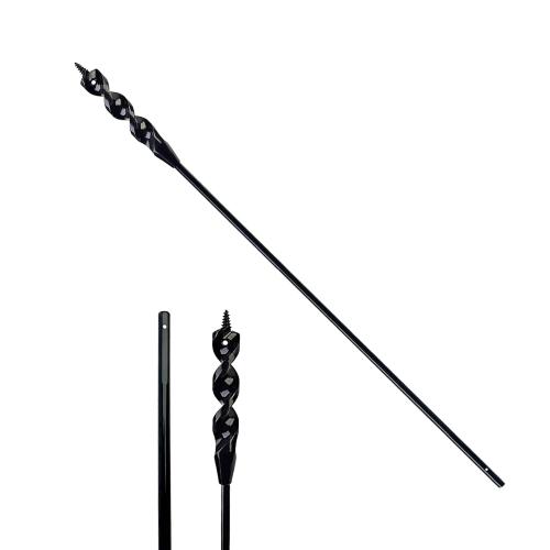 DECKRKAT 36 Flexible Installer Drill Bit - 9/16 Auger with Fish Eye Hole & Anti-Slip 3-Flat Shank for Wire Pulling Through Walls, Ceilings, Sidewalks.