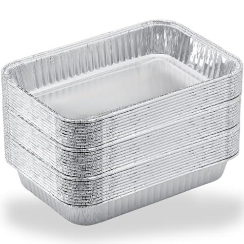 Drip Pans for Weber, Disposable Aluminum Foil Grease Trays for Weber Grills, Universal Replacement Liners for Weber Series, 8.6 x 6 - 20 Pcs